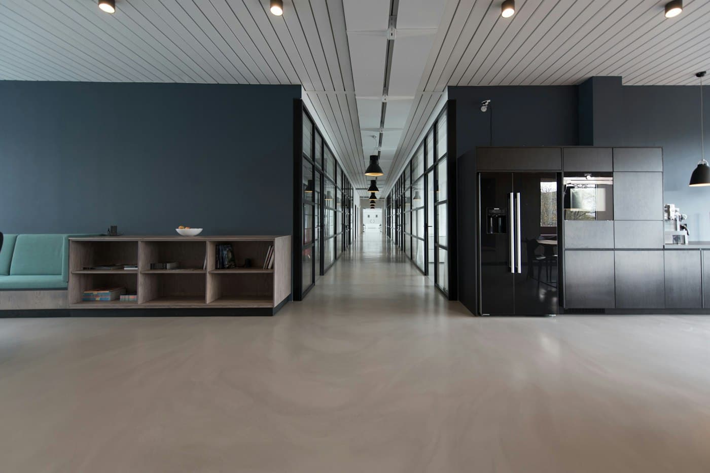 Modern open-plan office interior